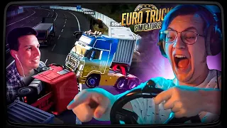 Вованыч ВЕРНУЛСЯ НА ДОРОГИ с Коллегами и Мазеллов №1 Euro Truck Simulator 2 | Нарезка стрима ФУГА TV