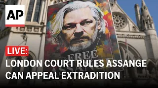 LIVE: London court rules that Julian Assange can appeal against extradition