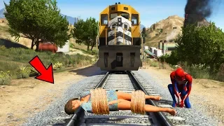 GTA 5 Water Ragdolls | SPIDERMAN Jumps/Fails ep.4 (Euphoria physics)