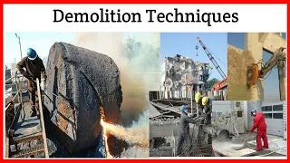 What is Demolition|| All Building Demolition Techniques | Full Explained || Techio Civil