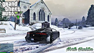 How To Get To The North Yankton In GTA 5 Story mode(बादलों में एक शहर)