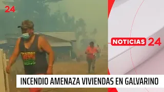 La Araucanía: incendio amenaza viviendas en ruta Galvarino-Cholchol