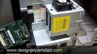 DesignJet 500 electronics module removal