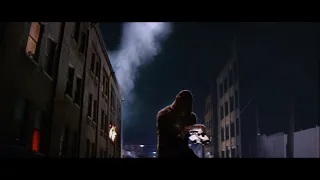 King Kong (1976) Throws A Cadillac Into A Building