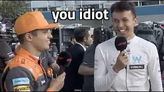 lando norris and alex albon being hilarious | australian grand prix 2022