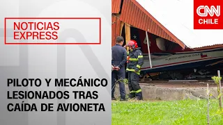 Avioneta de Halcones de la FACH cayó en un colegio en Chillán