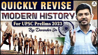 Quick Revision of modern Indian History in 2.5 Hours | Last Minute Revision  | UPSC Prelims 2023