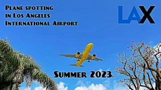 Plane spotting in Los Angeles International Airport. Highlights of summer 2023