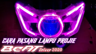 Cara pasang lampu projie di Motor Beat 2020