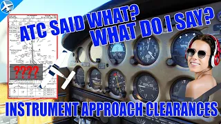 Instrument Approach Clearances with ATC Communications | Pro Pilot + Air Traffic Controllers