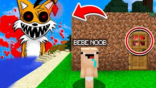 BEBE NOOB VS CREEPYPASTA TAILS DOLL MINECRAFT TROLL + ROLEPLAY