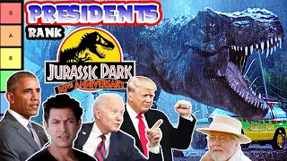 US Presidents rank Jurassic Park Movies | Tier List (Jurassic World Evolution 2)