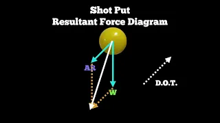 Biomechanics - Projectile Motion: Free Body and Resultant Force Diagrams