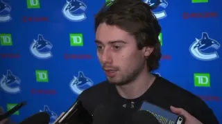 Quinn Hughes On Wearing Pride Warmup Jersey