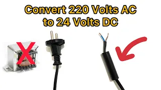 Convert 220 Volts AC to 24 Volts DC | How to Make Power Supply | Make Charger for Batteries.