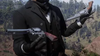 Red Dead Redemption 2 - All Gun Spinning Tricks Animations (First and Third Person)