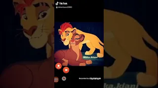 Kion and Rani and their cubs tribure from Tik Tok