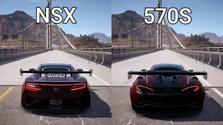NFS Payback - Acura NSX vs Mclaren 570S - Drag Race