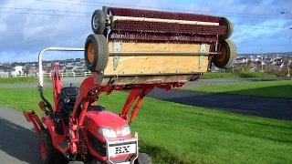 Homemade rotary broom for tractor build details