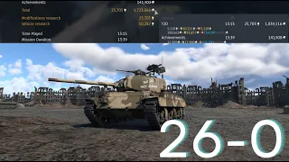 War Thunder T20 26-0 1.7 million lions Most lions earned in a single tank game