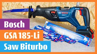 Bosch GSA 185-Li Professional Cordless reciprocating saw Biturbo equal to 1,100 W corded power