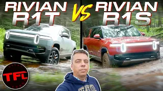 Rivian R1S SUV vs R1T Truck - And The Better Off-Roader is…