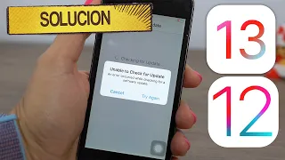 Actualización iOS 13 & iOS 12 - Ocurrió Un Error Al Instalar - SOLUCION!