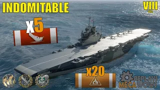 Indomitable KRAKEN - 170k dmg, 20 fire, pyromaniac | World of Warships Gameplay