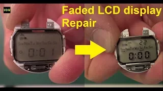 Faded LCD display Repair - Ep 49  -VintageDigitalWatches