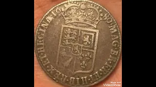 1689  William and Mary, Halfcrown, Big coin Extremely Rare.