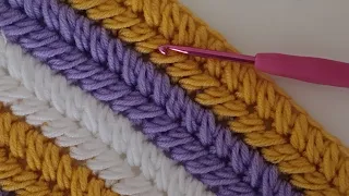 ‼️👌PERFECT💯 easy crochet baby blanket fishbone pattern for beginners -  temperature blanket crochet
