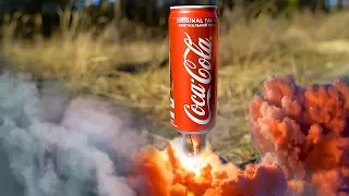 EXPERIMENT COCA COLA VS FIRECRACKERS SUPER REACTION