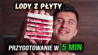 lody z jogurtowej płyty