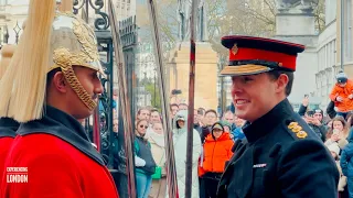 Captain Inspects Royal Guards With heart Warming Smiles | Horse Guards, Royal guard, Kings Guard