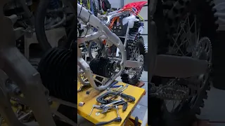 Motor Mounting of the QS138 70H in a 2023 Honda CRF250 using a Lithium-King.com mount kit