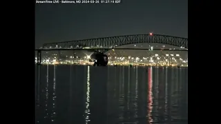 Baltimore's Key Bridge collapses after impact by container ship 'Dali'