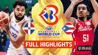 Dominican Republic 🇩🇴 vs Puerto Rico 🇵🇷 | Full Game Highlights | FIBA Basketball World Cup 2023