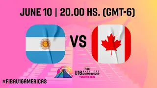 SEMI-FINALS: Argentina v Canada | Full Basketball Game | FIBA U16 Americas Championship 2023