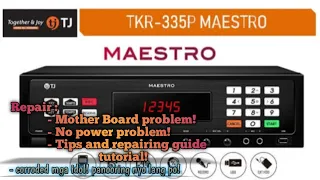 TJ Media TKR-335P Maestro Karaoke Player | Repair! No power problem!