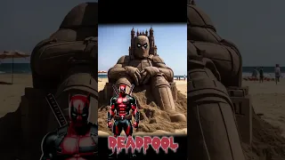 WOWW SUPERHEROES BUT SAND STATUE🔥🔥 all characters marvel & dc#avangers #marvel #dc #viral #shorts