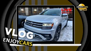 ВЛОГ ENJOY CARS — 9 ВИПУСК: ЗУСТРІЧ З КЛІЄНТАМИ, VOLKSWAGEN ATLAS, AUDI A3, TOYOTA AVALON