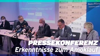 Pressekonferenz und Erkenntnisse zum Amoklauf an der Heidelberger Universität