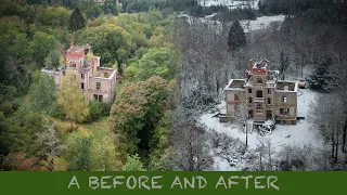 Before and after, unveiling the abandoned chateau