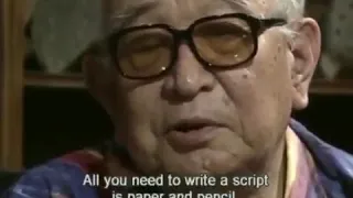 Akira Kurosawa on writing a script |  Akira Kurosawa