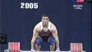 Frank Rothwell's Olympic Weightlifting History 2005 WWC SALEM Jaber Saaed  105 Kg