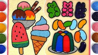 Ice cream | Menggambar Dan Mewarnai Es krim, Puding jelly