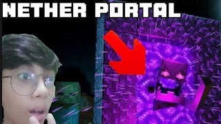 The nether cursed us,Making a Nether Portal In my Smp | Freezing Fire Smp | SE 01 EP 03 part 1