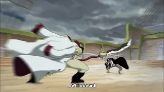 Shanks uses Conqueror's Haki to attack WhiteBeard