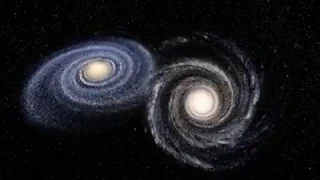 Milky Way and Andromeda Galaxies Collision - Simulated Video #2