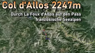 Am Col d'Allos auf 2247 m in den französischen Seealpen mit dem Motorrad